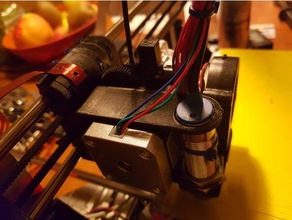 prusa i3 e3d titan aero carriage 18mm probe mount part fan 3d printer parts 3d print model - Mito3D