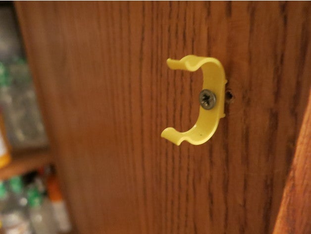 replacement armoire door clip household cabinet latch created freecad made parts 3D print model - Mito3D