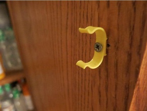 replacement armoire door clip household cabinet latch created freecad made parts 3d print model - Mito3D