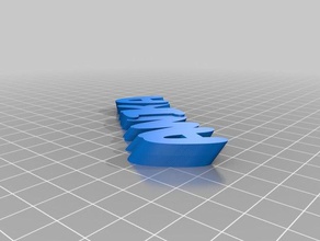 meine angepasste iamburny text - name keyring keyfob Organisation kundengebundene 3d print model - Mito3D