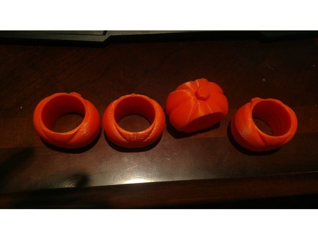 zucca anello di tovagliolo cucina & sala da pranzo portatovaglioli 3D print model - Mito3D