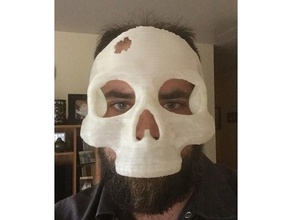 skull masquerade mask costume 3d print model - Mito3D