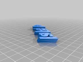 llavero isabella organização personalizado 3d print model - Mito3D