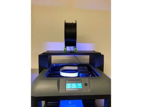 flashforge finder filament spool shelf 3d printer accessories holder 3d print model - Mito3D