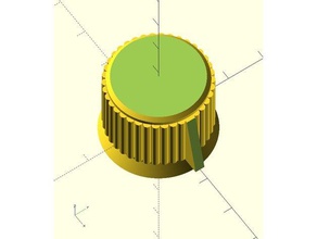 military-style control knob pointer electronics amateur radio ham 3d print model - Mito3D