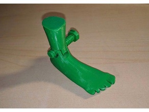 foot ankle bolt gag gift 3d printing 3d print model - Mito3D