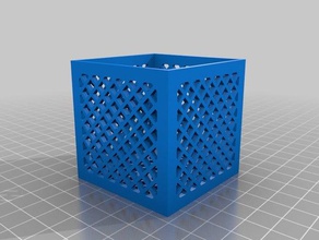 lattice box 50x50x50 - density 05 customized 3d print model - Mito3D