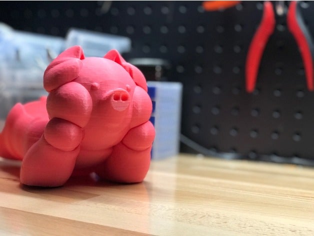 piggie piatto di sapone bagno maiale piggies 3D print model - Mito3D