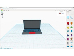 ordenador portátil de apple teclado el touchpad la laptop 3d print model - Mito3D