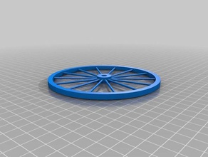 wheel 120 mm 3d printing 3d print model - Mito3D