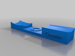 portal gun stand giochi aperature scienza portale 2 3d print model - Mito3D