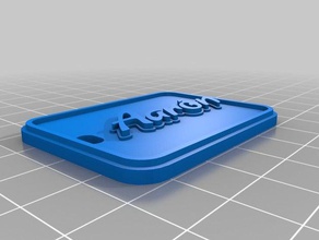 my customized multiline tag keychain2 keychains 3d print model - Mito3D