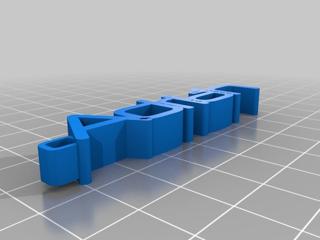 nombre propio - llavero adri n signos y logotipos adrian 3D print model - Mito3D