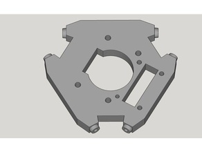 effecteur anycubic compacto péché casquillos compact, sans cuivre entretoises L'imprimante 3d de pièces kossel delta l'effecteur 3d print model - Mito3D