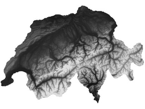 svizzera 3d mappa di altezza modelli helvetica le montagne schweiz suisse svizra sion 3d print model - Mito3D