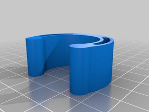 my customized rod wall holder 3d print model - Mito3D