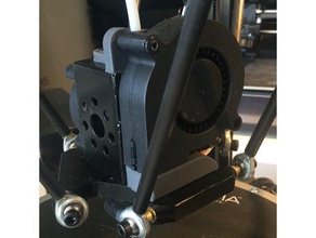 anycubic kossel radial de la parte montaje del ventilador refrigeración Impresora 3d las piezas delta conducto 3d print model - Mito3D