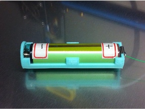 light sword 18650 battery box circuit board holder 3d print model - Mito3D