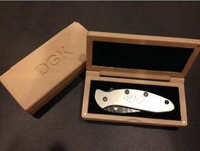 présentation de cas kershaw ciboulette couteau poche les conteneurs 3d print model - Mito3D