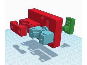 tronxy x3 dual ajustable e3d-v6-Schraube montieren 3d Drucker Zubehör 3d print model - Mito3D