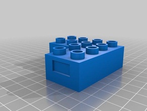 lego duplo corner - no support construction toys 3d print model - Mito3D