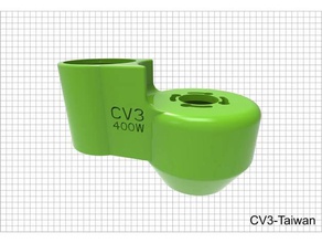 cv3 quickreleasedustshoe máquina herramientas cnc dustshoe quickrelease 3d print model - Mito3D