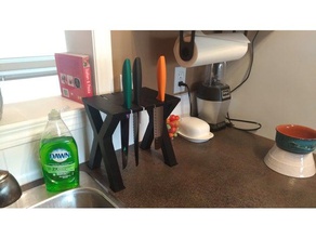 knife holder kitchen & dining 3d print model - Mito3D