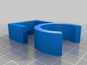 cable clip 30 0mm organization customized 3d print model - Mito3D