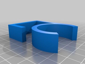 cable clip 37 0mm organization customized 3d print model - Mito3D