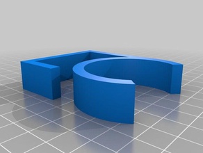 cable clip 43 5mm organization customized 3d print model - Mito3D