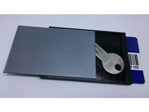 id card case Schmuck box - Organisation Fall Gehäuse id-Karte id-card-Inhaber lifehack openscad open-source storage 3d print model - Mito3D