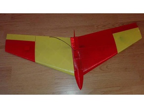 speedy - 3d-printable rc-flying-wing r c vehicles flying wing rc-plane 3d print model - Mito3D