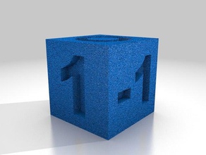 icon & number dice 3d print model - Mito3D