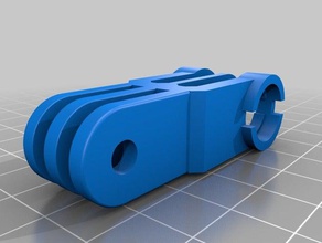 gopro sony aspirazione adattatore di montaggio la fotocamera l'adattatore mount actioncam supporto a ventosa 3d print model - Mito3D