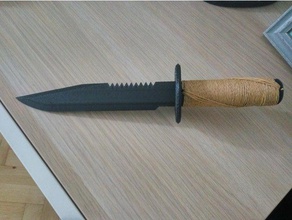 rambo knife props survival 3d print model - Mito3D