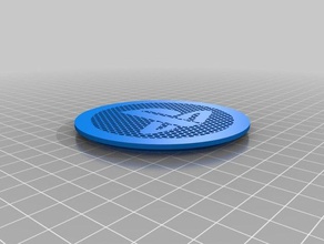 ps4 fan grid 75mm hole 3d printing 3d print model - Mito3D
