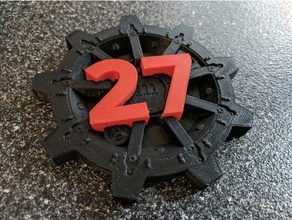 bóveda de 27 buzón números los hogares fallout 4 3d print model - Mito3D