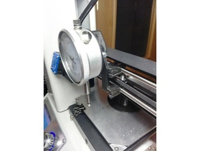 dial gauge mount holder mp select mini malyan m200 3d printer accessories indicator 3d print model - Mito3D