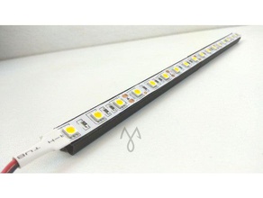 10mn led strip rail 2020 profile hobby aluminum extrusion misumi mount e3d tevo tarantula folgertech leds holder lamp light reprap 3d print model - Mito3D