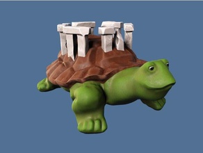 tortoise henge animals animal creature fantasy stonehenge turtle 3d print model - Mito3D