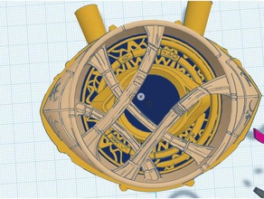 daha fazla ayrıntı agamotto gözü sahne amulet doktor garip dr göz marvel comics evreni kolye zaman 3d print model - Mito3D