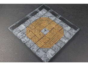 openforge 20 dynamic floor wood faces toy & game accessories dnd tiles dungeon miniatures openforge2 pathfinder rpg tabletop terrain tile 3d print model - Mito3D