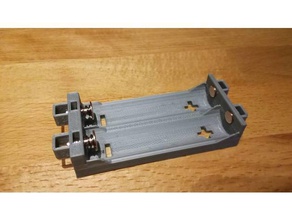 spring-loaded battery holder 18650 batteries hobby 3d print model - Mito3D