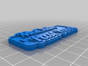 macain fast-food Schlüsselanhänger kundengebundene 3d print model - Mito3D