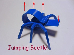 jumping beetle mechanical toys 3d print model - Mito3D