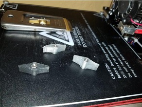 m3 finger wing nuts parts nut 3d print model - Mito3D