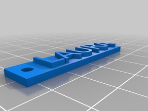 chaveiro laura A impressão 3d 3d print model - Mito3D
