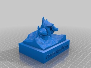 mount dogmore heykeller köpek köpekler dağ rushmore 3d print model - Mito3D
