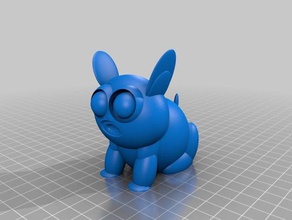mops animals animal dog multimaterial 3d print model - Mito3D