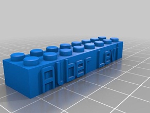 alber levi lego Bau-Spielzeug kundengebundene 3d print model - Mito3D